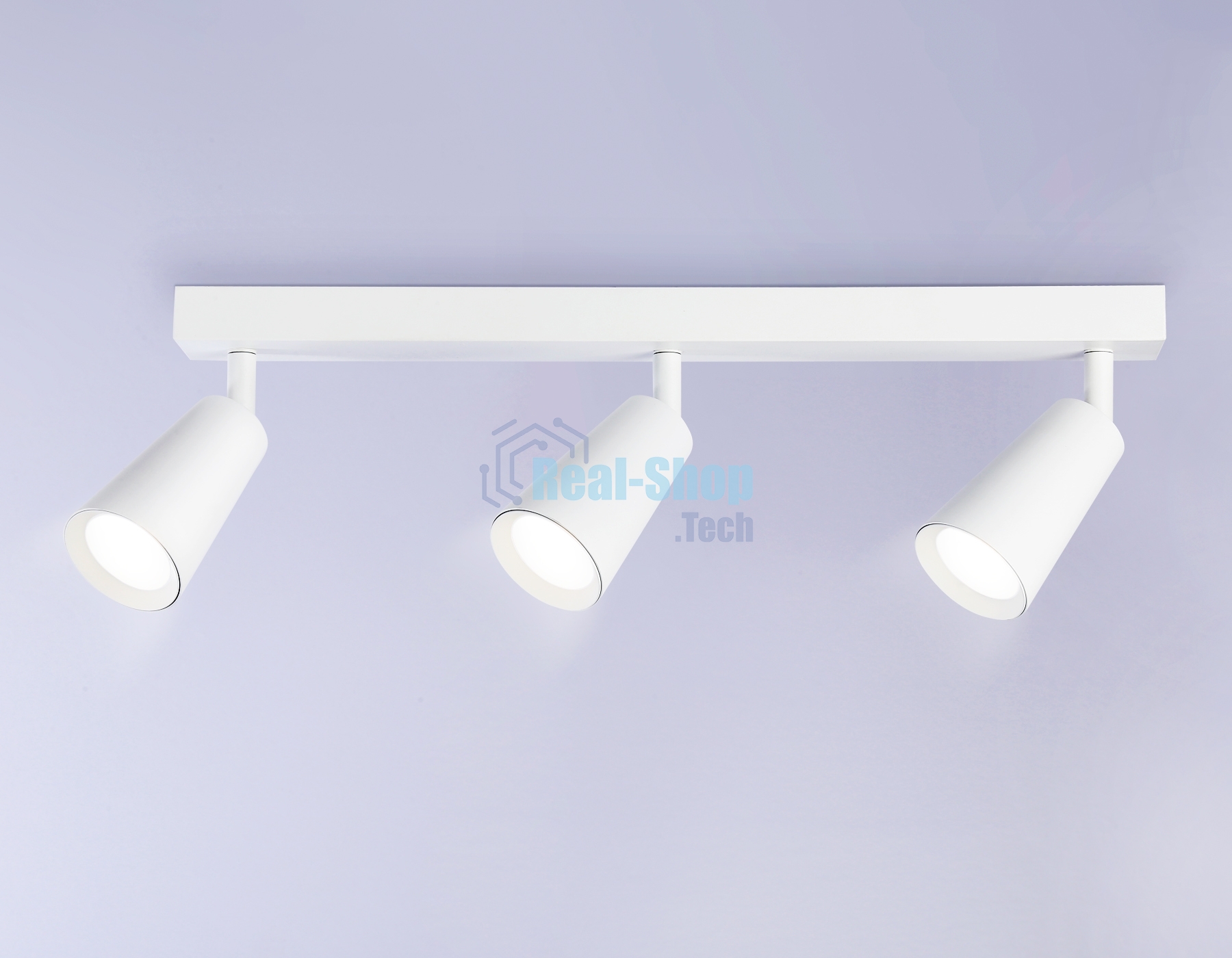 Накладной поворотный спот Ambrella light TA13148/3 WH белый GU10/3 max 12W 445*60*130