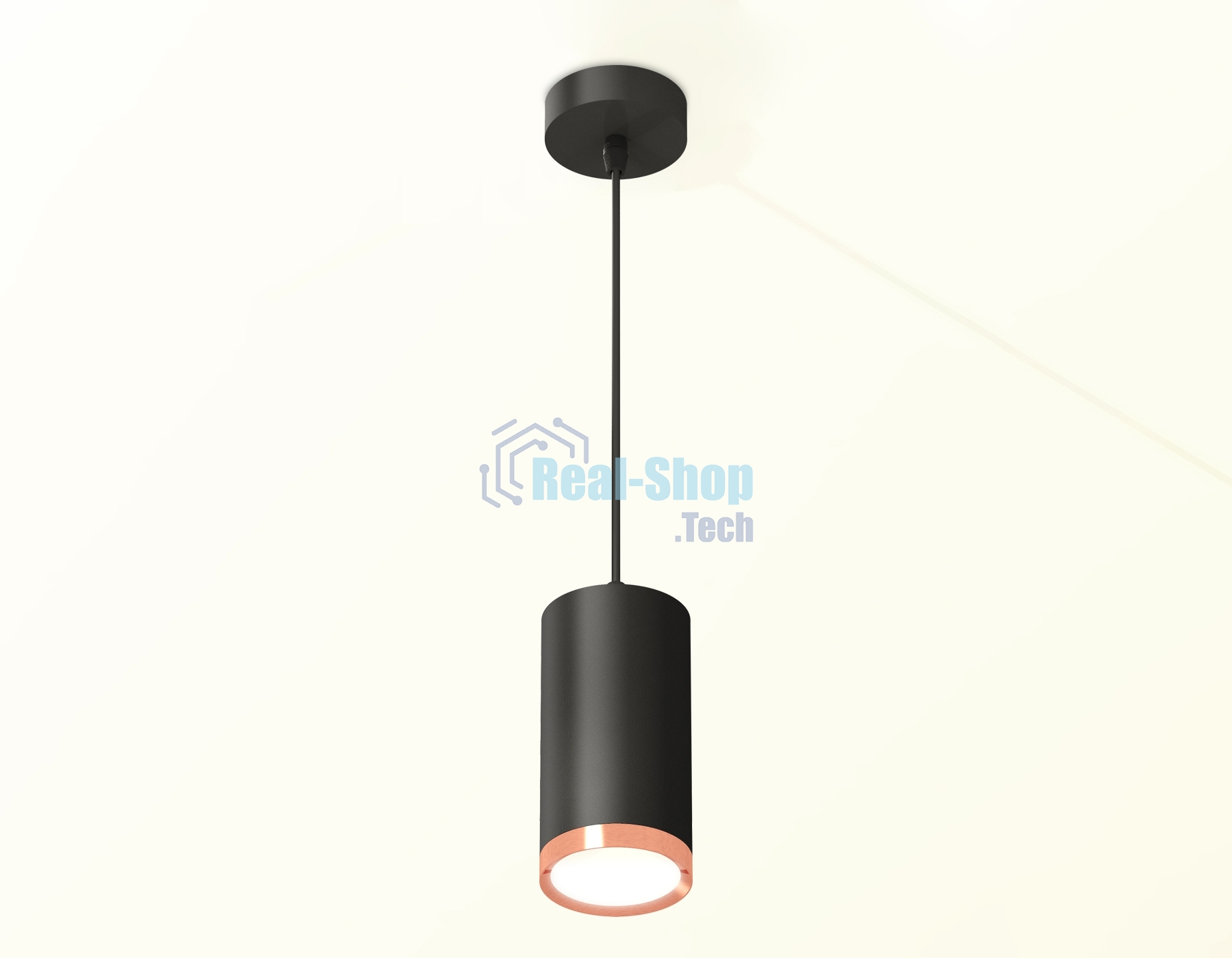 Светильник Ambrella Light XP8162014 SBK/PPG черный песок/золото розовое полированное GX53 (A2333, C8162, N8126)
