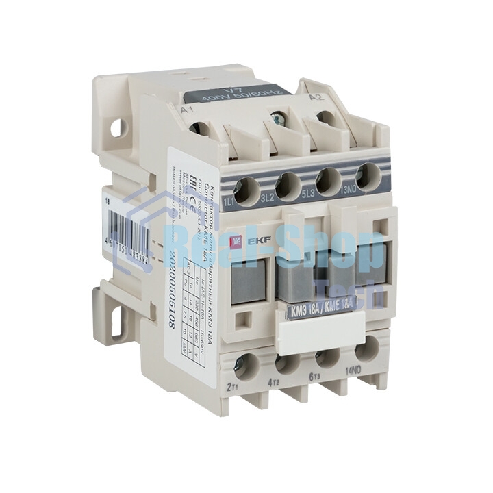 Контактор EKF ctr-s-18-220 КМЭ малогабаритный 18А 220В 1NO EKF PROxima