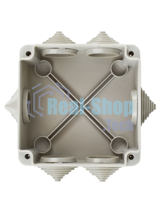 Коробка распаячная IEK КМ для о/п 100х100х45мм IP44 6 вводов (7035)