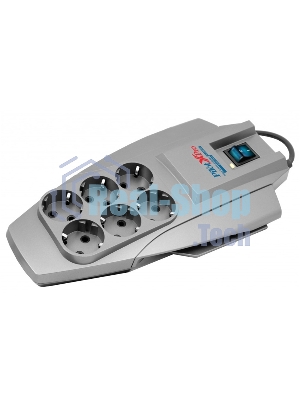 Сетевой фильтр Pilot X-Pro: 6 евророзеток Zero Start биметаллический предохранитель и микропроцессор 10 метров Pilot X-Pro 10M