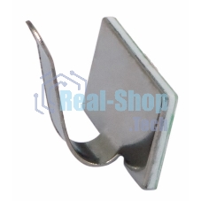 Площадки самоклеющиеся металлические с клипсой под шлейф Rexant (ПКШМ) 20x10 мм, упаковка 100 шт.