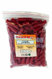 Разъем штекерный Rexant полностью изолированный гнездо 4 мм 0.5-1.5 мм² (РШПи-м 1.5-4/РШИм 1,25-5-4) красный