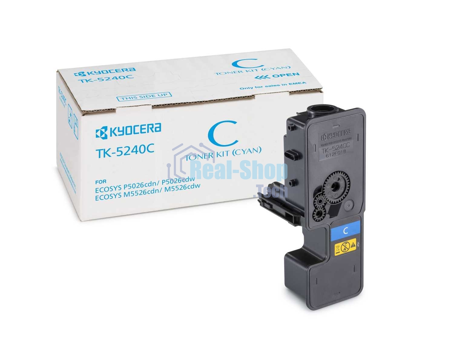 Картридж лазерный Kyocera TK-5240C (1T02R7CNL0) голубой для P5026cdn/cdw, M5526cdn/cdw 3000 стр.