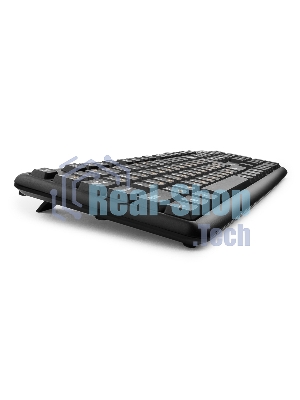 Клавиатура проводная Гарнизон GK-100XL, USB, черный, кабель 2м