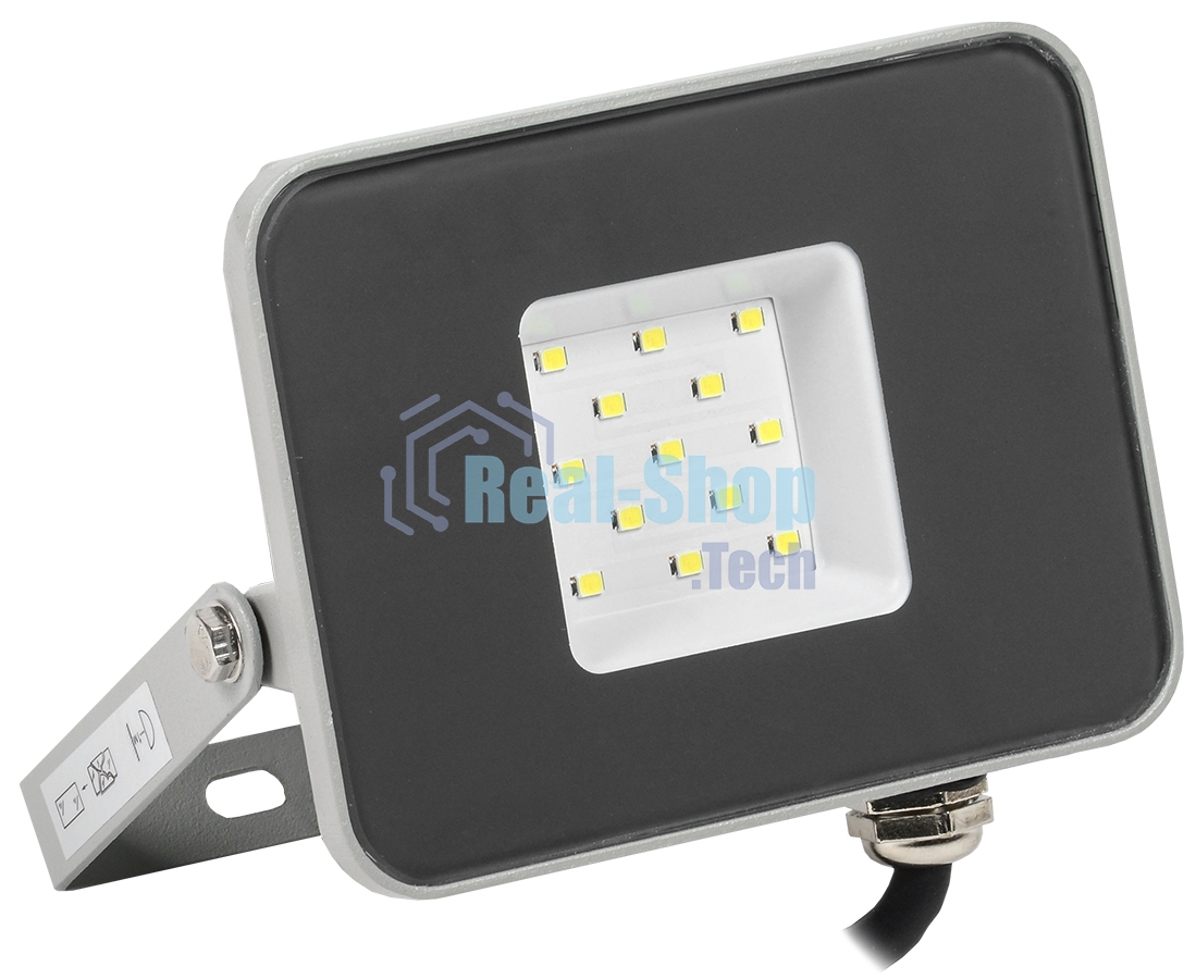 Прожектор Iek LPDO701-10-K03 СДО 07-10 светодиодный серый IP65 6500 K IEK