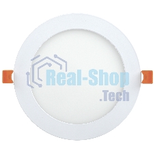 Светильник Iek LDVO0-1606-1-12-6500-K01 ДВО 1606 белый круг LED 12Вт 6500К IP20 алюм. корпус, диам 170 мм