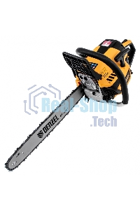 Пила цепная бензиновая Denzel DS-5218, шина 45 см, 52см3, 3 л.с., шаг 0,325, паз 1,5 мм, 72 зв