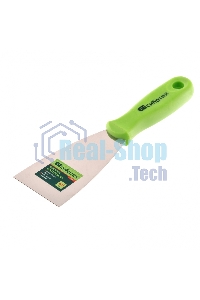 Шпательная лопатка из нержавеющей стали Сибртех, 60 мм, пластмассовая ручка