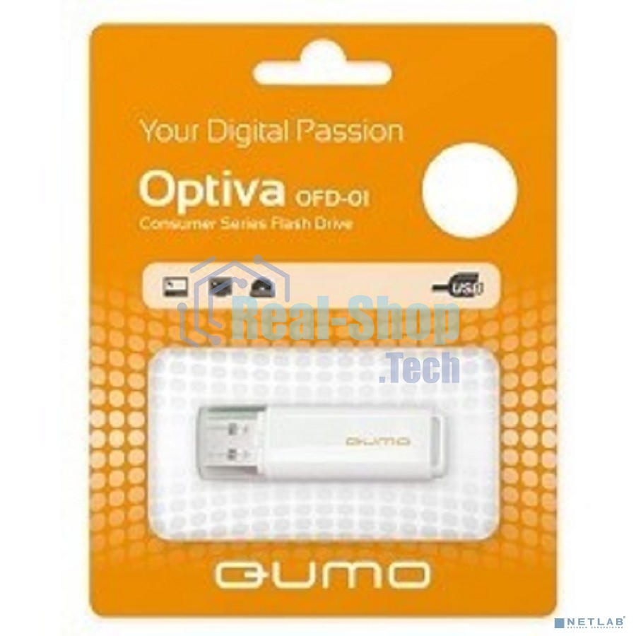 Флешка USB QUMO 16 Gb Optiva 01 белый QM16GUD-OP1-белый