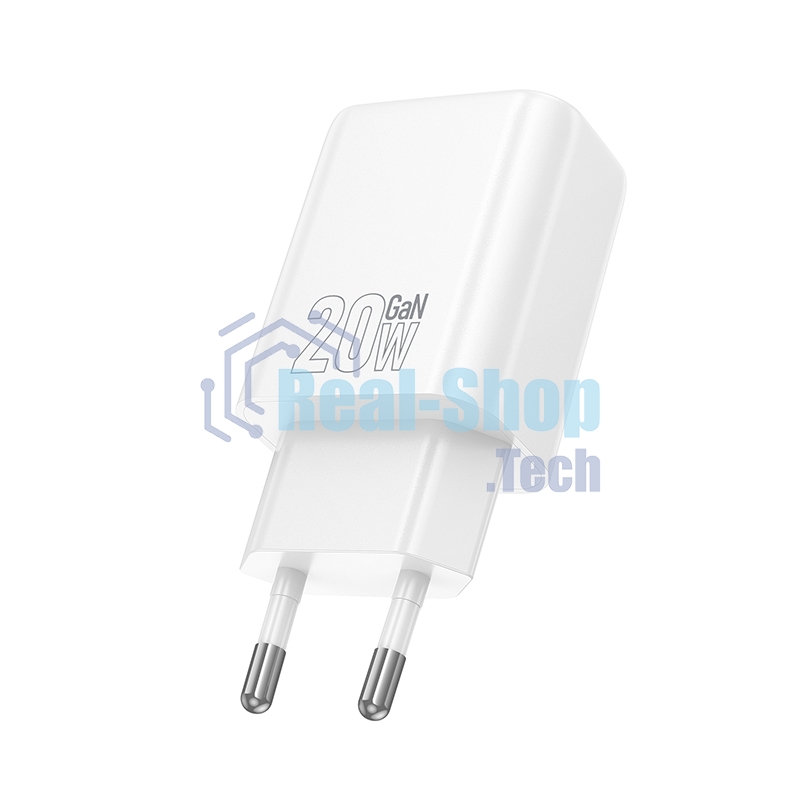 Зарядное устройство Hoco 20Вт, 3А, QC3.0/PD, 1xUSB, 1xType-C, N61, белый, коробка