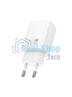 Зарядное устройство Hoco 20Вт, 3А, QC3.0/PD, 1xUSB, 1xType-C, N61, белый, коробка