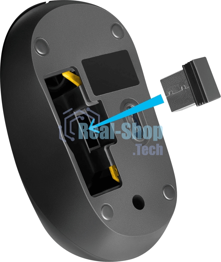 Мышь беспроводная Defender Hit MM-495 черный, 1600 dpi, радиоканал, USB, кнопки - 3