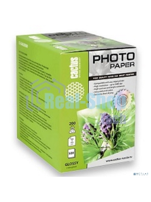 Фотобумага Cactus CS-GA6200500 глянцевая A6 200 г/м2 500 листов.