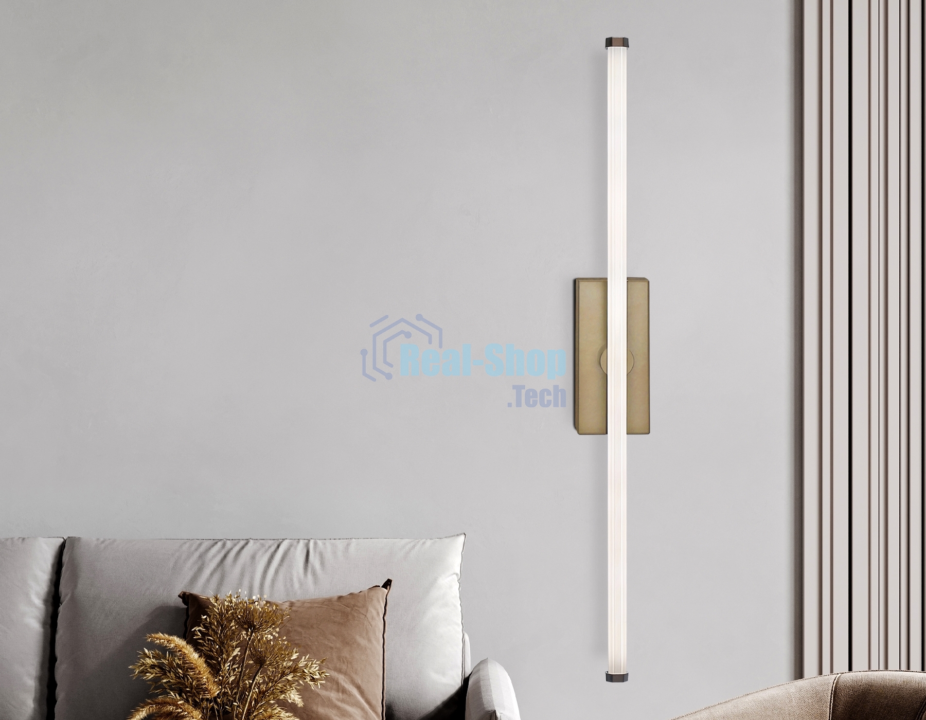 Настенный светодиодный светильник Ambrella light FL6113 CF кофе 9W 3000K-6400K 410*45*080