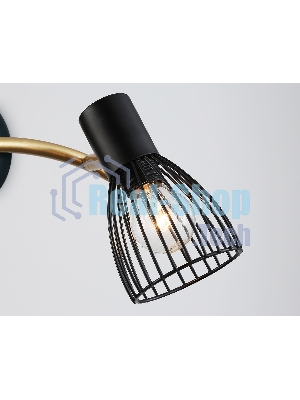 Светильник Ambrella light TR8660/2 BK/GD черный/золото E14/2 max 60W 330*100*170