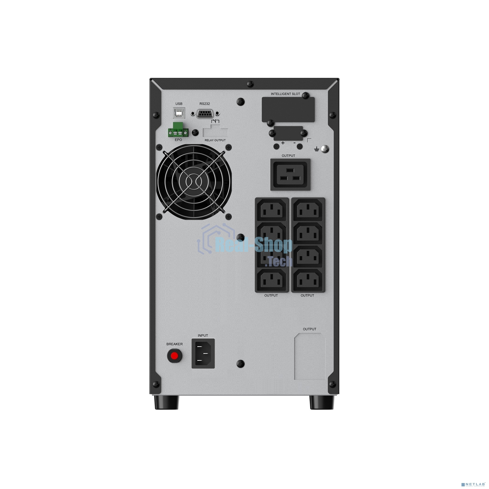 ИБП CBR ESSENCE ESN-2000C Online 2000 VA / 2000 W, Tower, 6 x C13, LCD, HID-USB, RS232, EPO, SNMP slot (ESN-2KT-6I-LCHERSC)