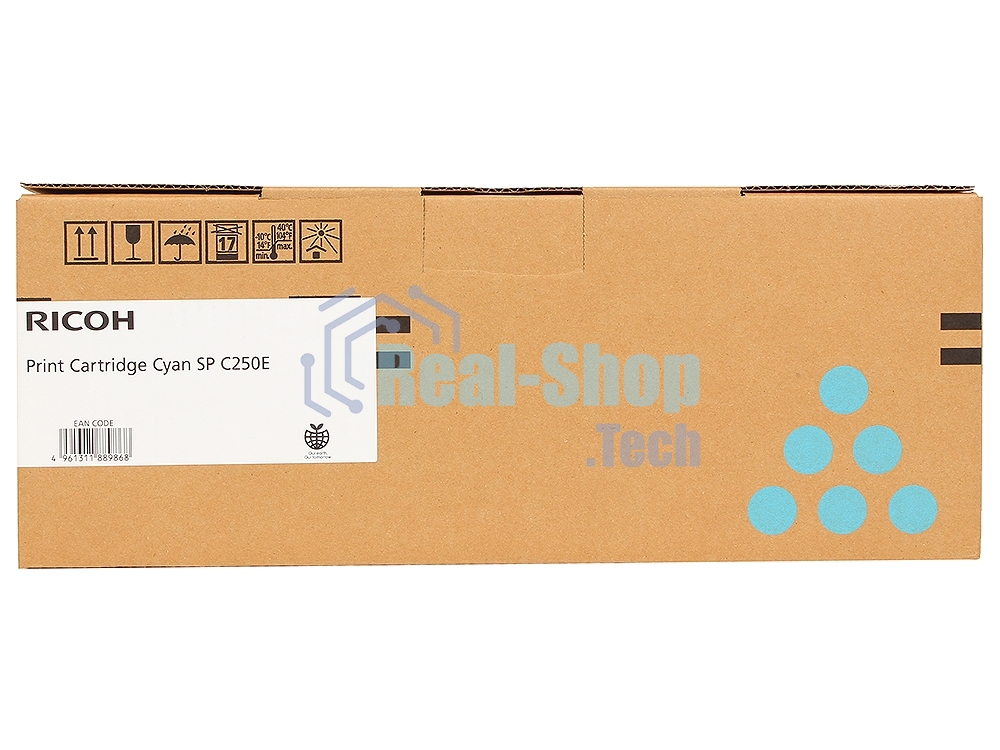 Картридж лазерный Ricoh, тип SPC250E голубой для SP C250DN/C250SF 1600 отп.