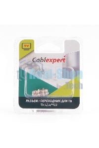 Соединитель Cablexpert APL-FF-01, F (мама)/F (мама) с гайкой и шайбой, блистер