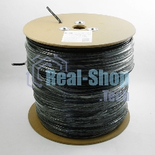 Кабель Cablexpert, SFTP5e, 4 пары, 0.51 мм, медь, однож., экран, оплетка, 305 м, для внешней прокладки, Fluke Test, черный