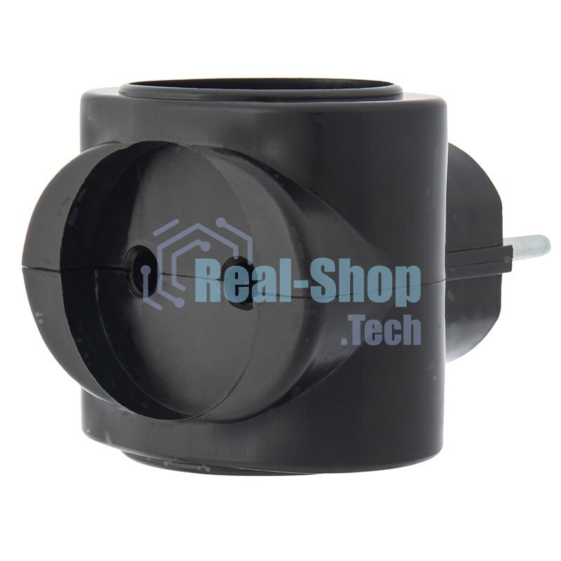 Тройник электрический Rexant биметалл 220 В 6 А черный