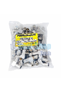 Переход гнездо F-штекер TV угловой PROCONNECT