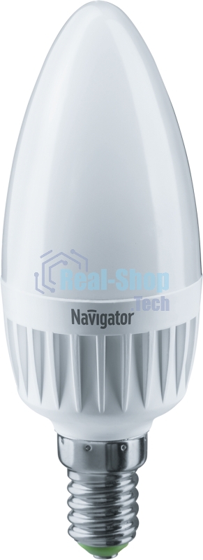 Лампа светодиодная Navigator NLL-C37-7-230-4K-E14-FR 7Вт свеча 4000К белый E14 560лм 176-264В