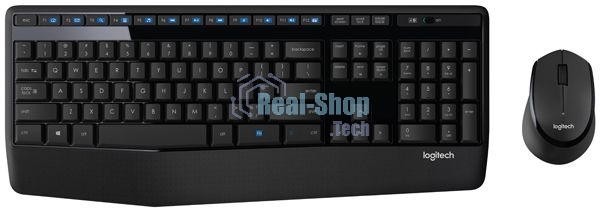Комплект клавиатура + мышь Logitech MK345 клав:черный мышь:черный USB 2.0 беспроводная Multimedia