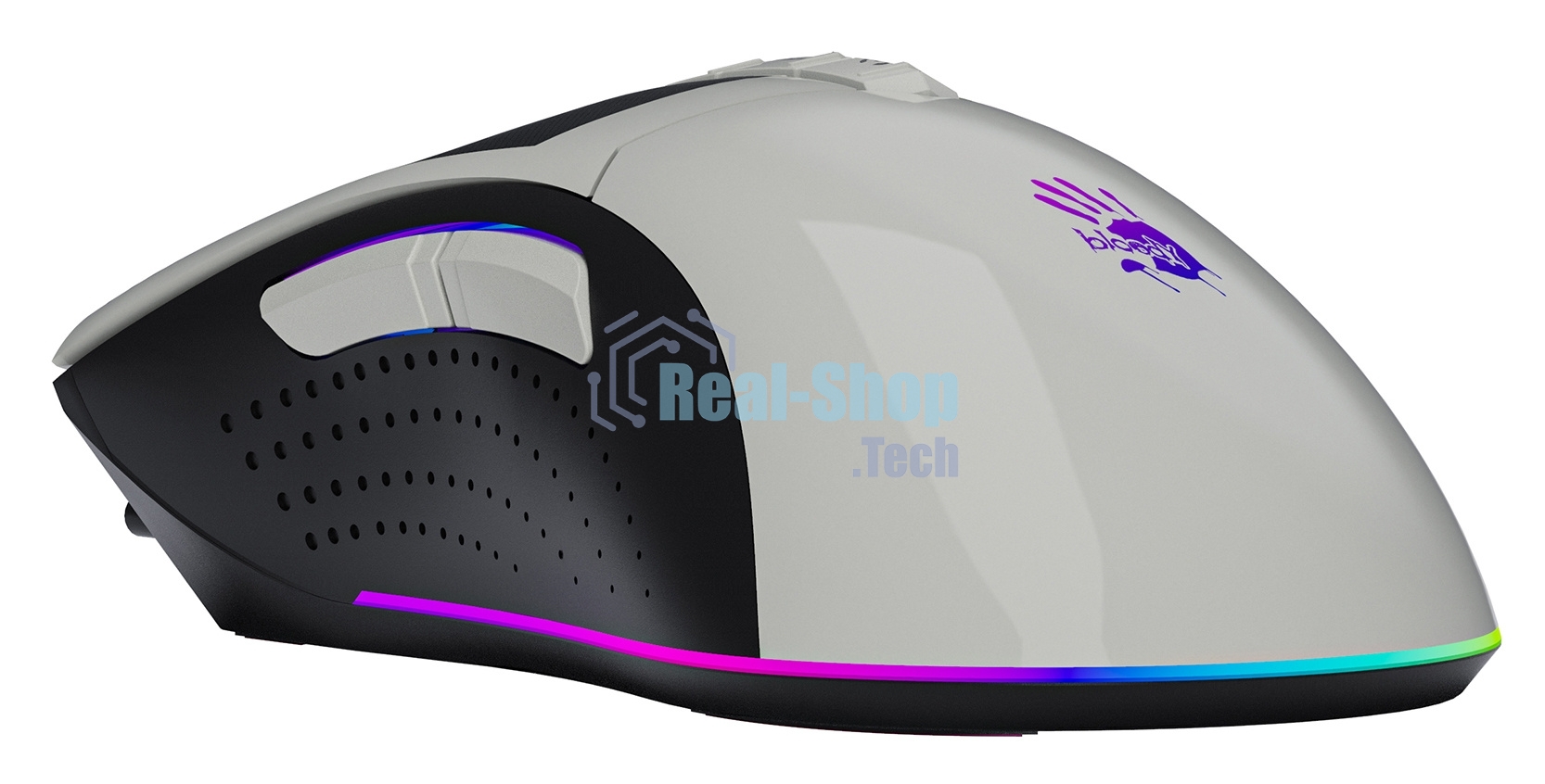 Мышь проводная A4Tech Bloody W90 Max белый/черный, 10000 dpi, USB, кнопки - 10