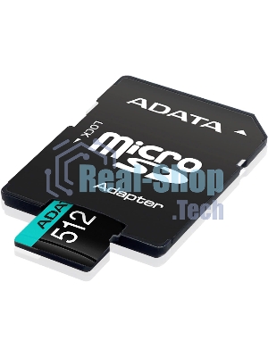 Флеш карта MICRO SDXC 512Gb W/AD. AUSDX512GUI3V30SA2-RA1 ADATA
