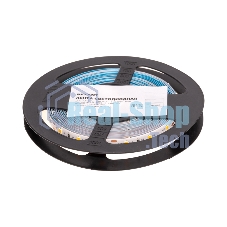Лента светодиодная Rexant 12В, SMD2835, 9,6Вт/м, 60 LED/м, 3000K, 8мм, 5м, IP20