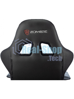 Кресло Zombie Game Penta черный/красный, экокожа, 120 кг, механизм качания