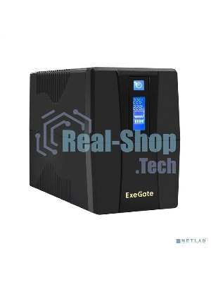 Источник бесперебойного питания ExeGate Power Smart ULB-1000.LCD.AVR.4C13 1000VA/550W, LCD, AVR, 4*C13, черный