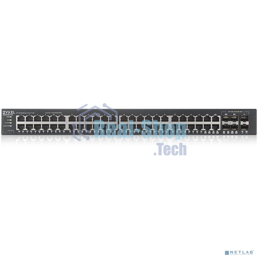 Коммутатор гибридный L2 Zyxel NebulaFlex Pro GS2210-50, rack 19