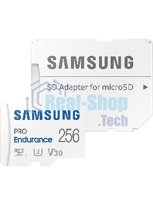 Флеш карта microSDXC 256Gb Samsung PRO ENDURANCE (40/100 Mb/s, adapter) (MB-MJ256KA/APC)