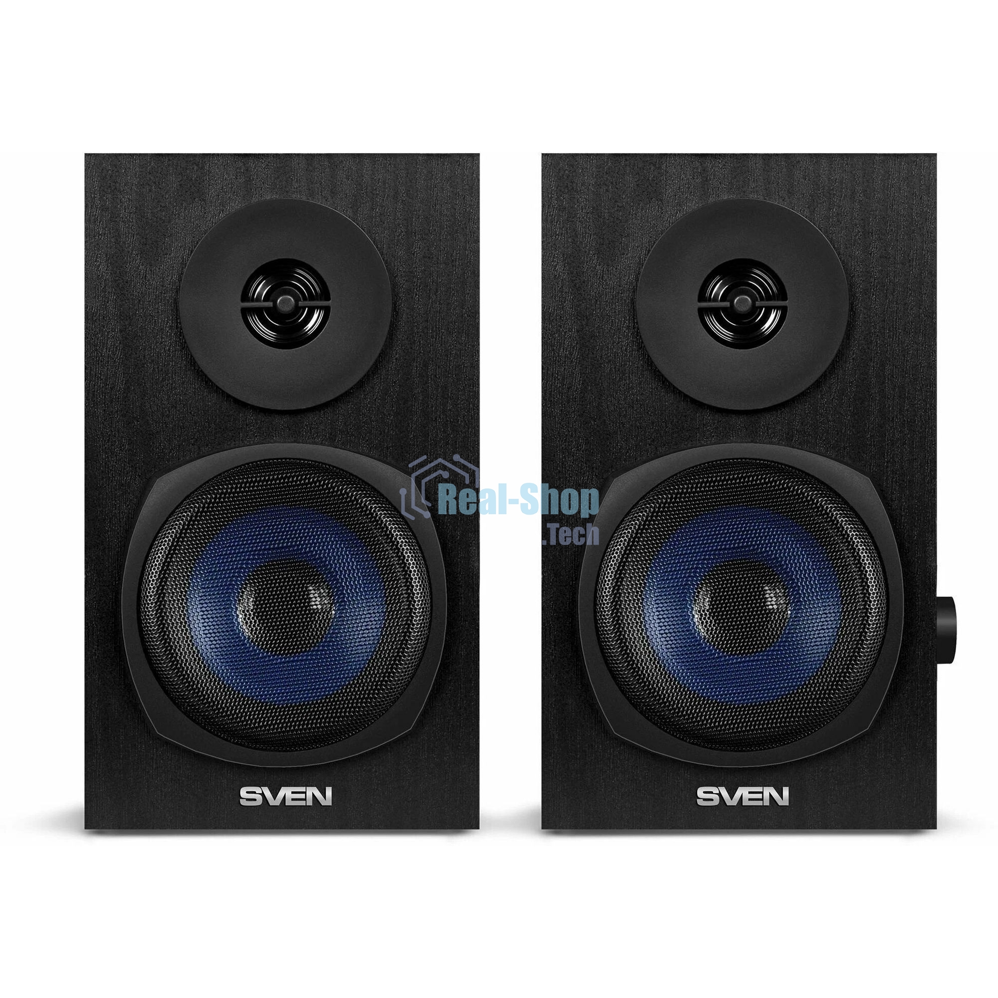 Акустическая система 2.0 SVEN SPS-576 черные (2x4W, Bluetooth, дерево)