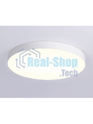 Потолочный светодиодный светильник Ambrella light FV5535 WH белый LED 90W 3000K D600*58 (Без ПДУ)