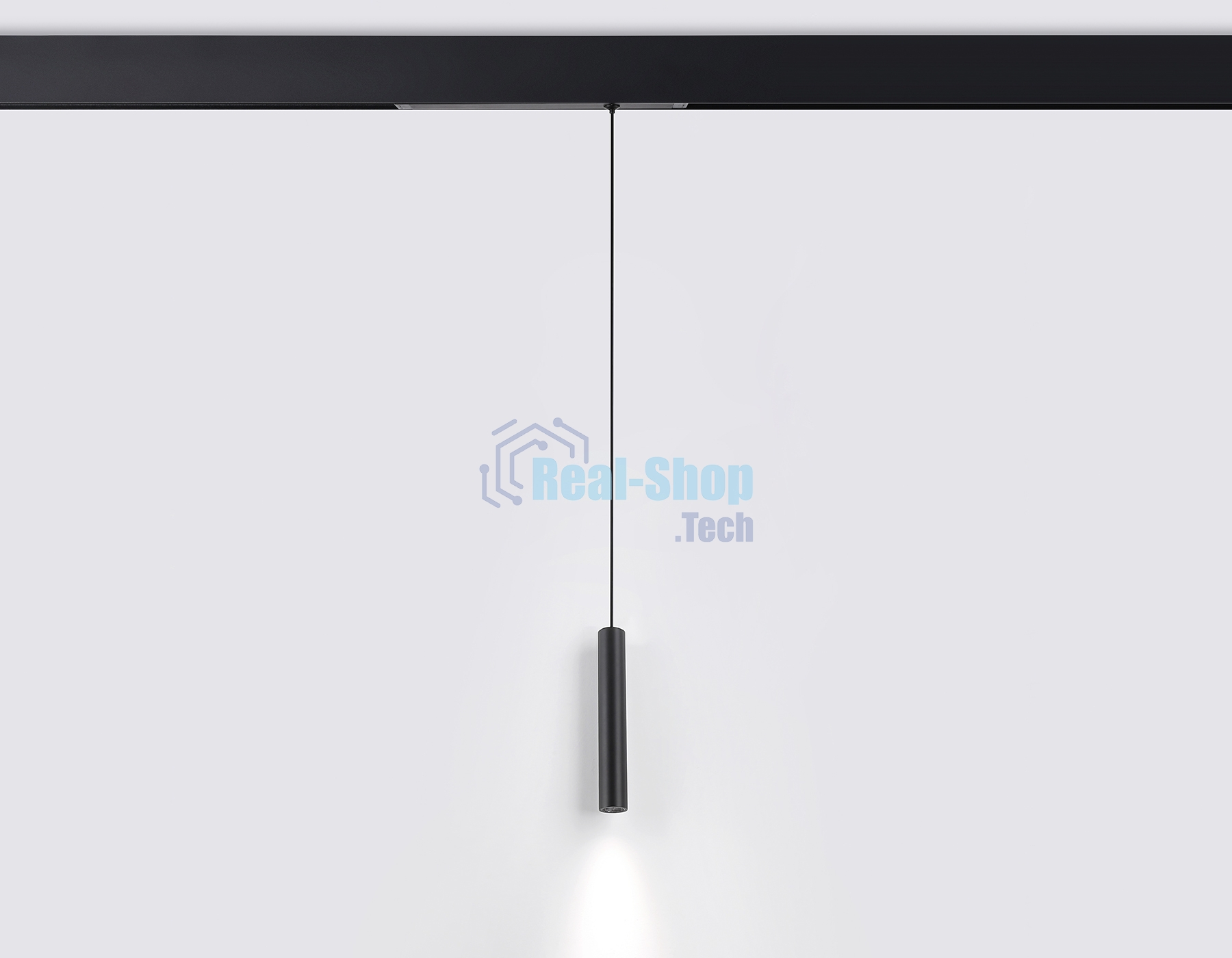 Управляемый светодиодный светильник для шинопровода Magnetic Ambrella light GL1432 BK черный IP20 10W 3000K-6400K 220V 24° D35*240 H1500 (Без ПДУ)