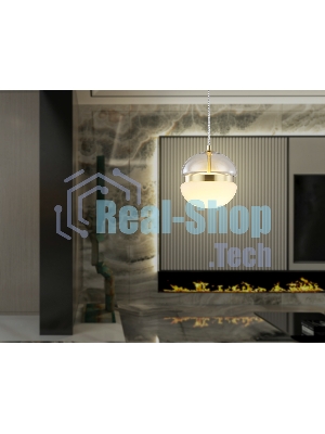 Подвесной светодиодный светильник Ambrella light LH11001 GD/FR золото/белый матовый 20W 3000K D180*200