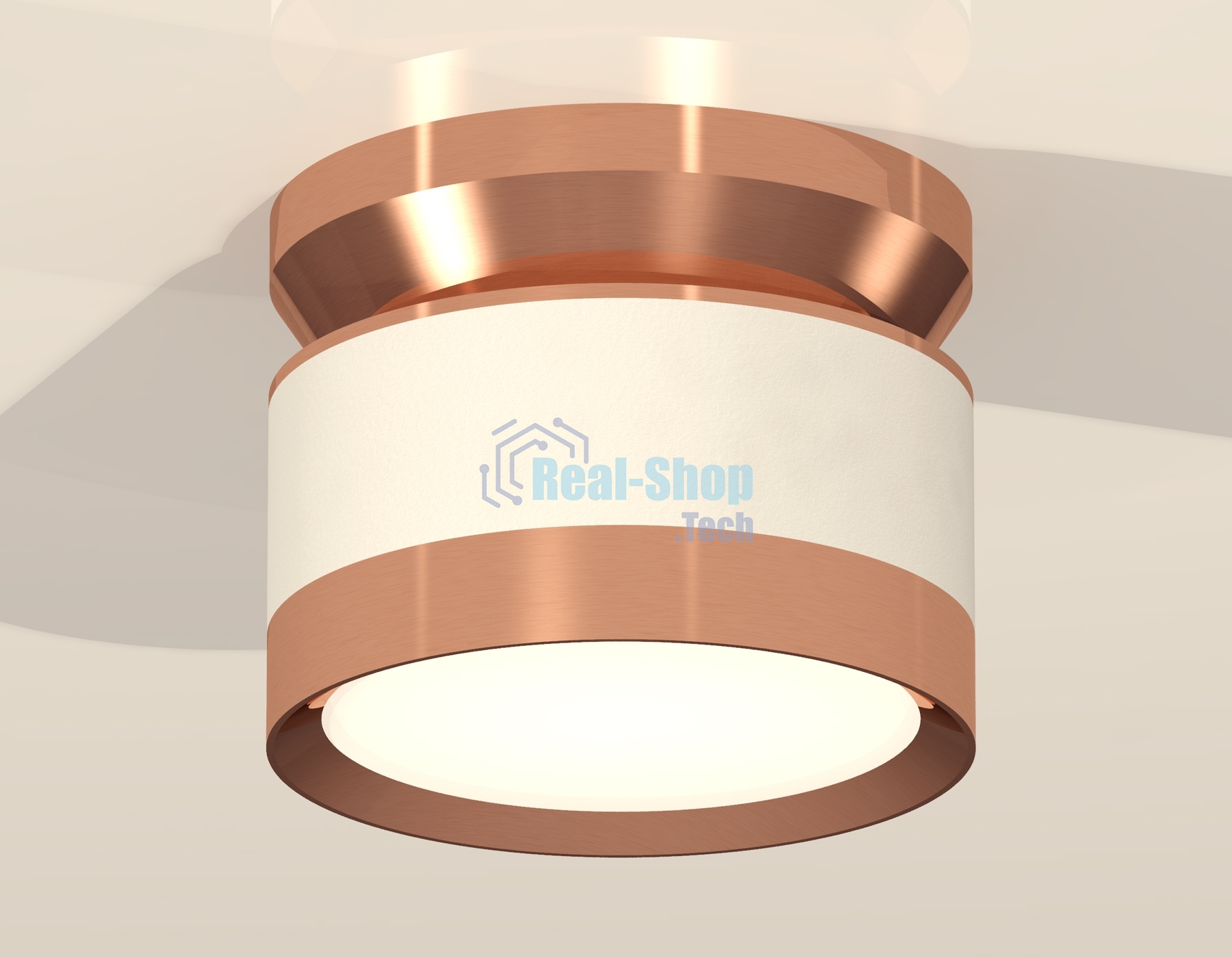 Светильник Ambrella Light XS8101065 SWH/PPG белый песок/золото розовое полированное GX53 (N8912, C8101, N8126)