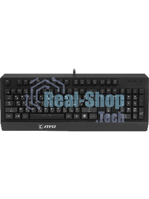 Клавиатура проводная MSI VIGOR GK20 RU черный USB Multimedia for gamer LED (подставка для запястий)