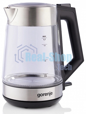 Чайник электрический Gorenje K17OGS 1.7л. нержавеющая сталь корпус: стекло