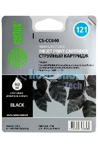 Картридж струйный Cactus CS-CC640 №121 черный (6 мл.) для HP DJ D1663/D2563/D2663/D5563/F2423/F2483/F2493/F4213/F4275/F4283/F4583/PS C4683/C4783