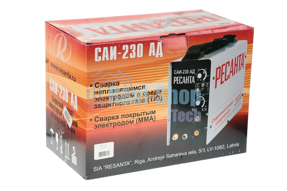 Сварочный аппарат инверторный САИ-230-АД (аргонодуговой) Ресанта