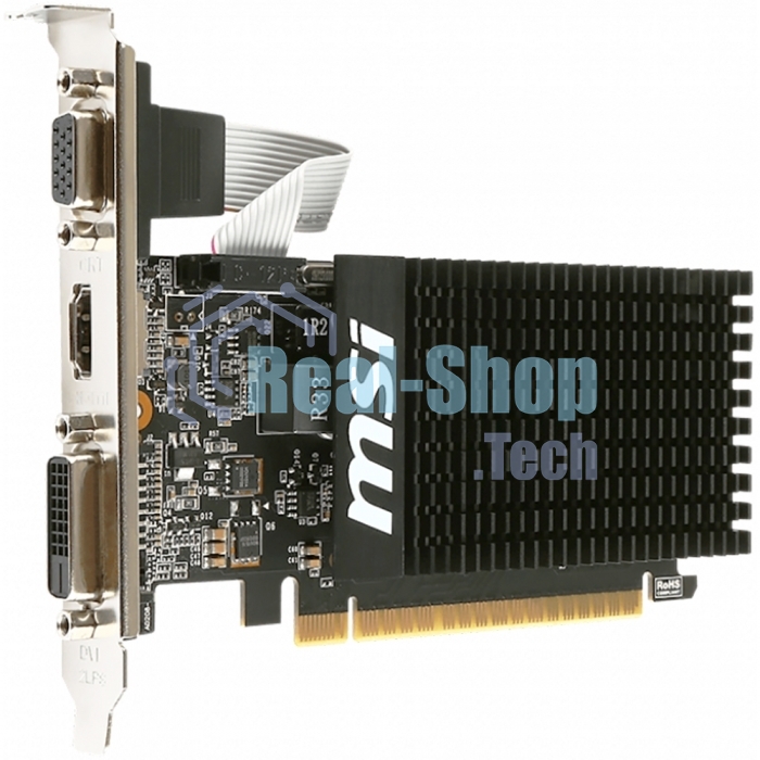 Видеокарта MSI PCI-E GT 710 2GD3H LP nVidia GeForce GT 710 2048Mb 64bit DDR3 954/1600 DVIx1/HDMIx1/CRTx1/HDCP Ret low profile