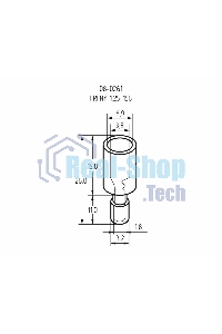 Разъем штекерный Rexant полностью изолированный гнездо 4 мм 0.5-1.5 мм² (РШПи-м 1.5-4/РШИм 1,25-5-4) красный