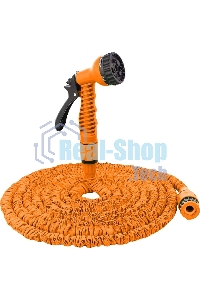Набор для полива с растягивающимся шлангом 15м Вихрь 73/7/2/25