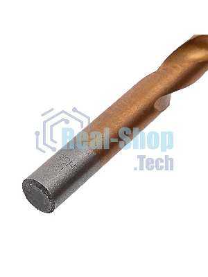 Сверло по металлу Matrix, 12 мм, HSS, нитридтитановое покрытие, цилиндрический хвостовик