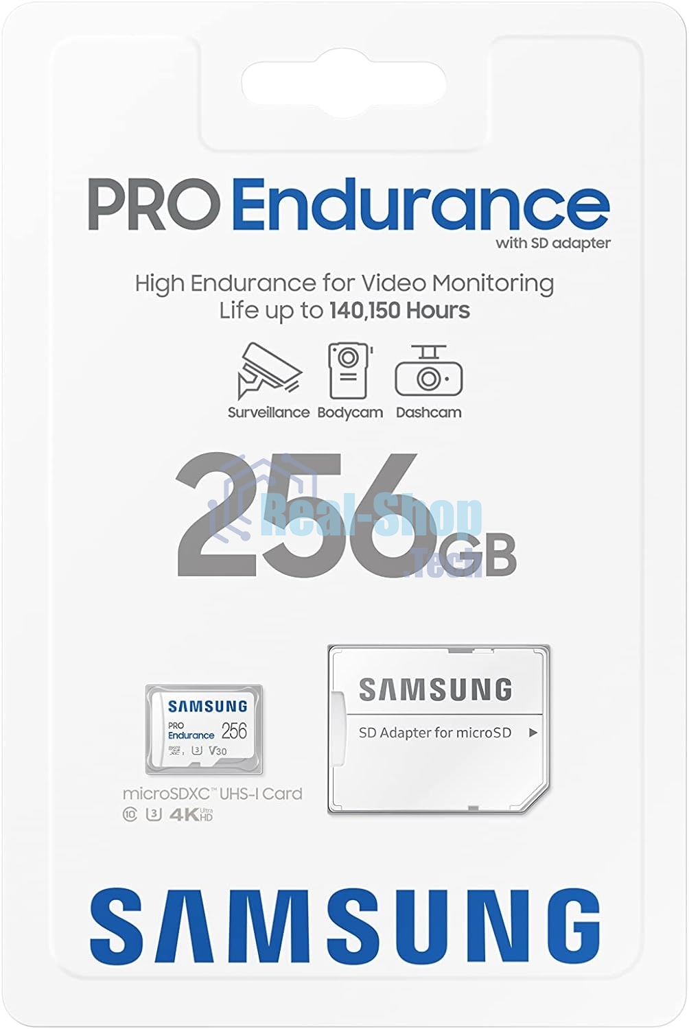 Флеш карта microSDXC 256Gb Samsung PRO ENDURANCE (40/100 Mb/s, adapter) (MB-MJ256KA/APC)