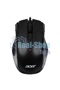 Мышь проводная Acer OMW020 черный, 1600 dpi, USB, кнопки - 4
